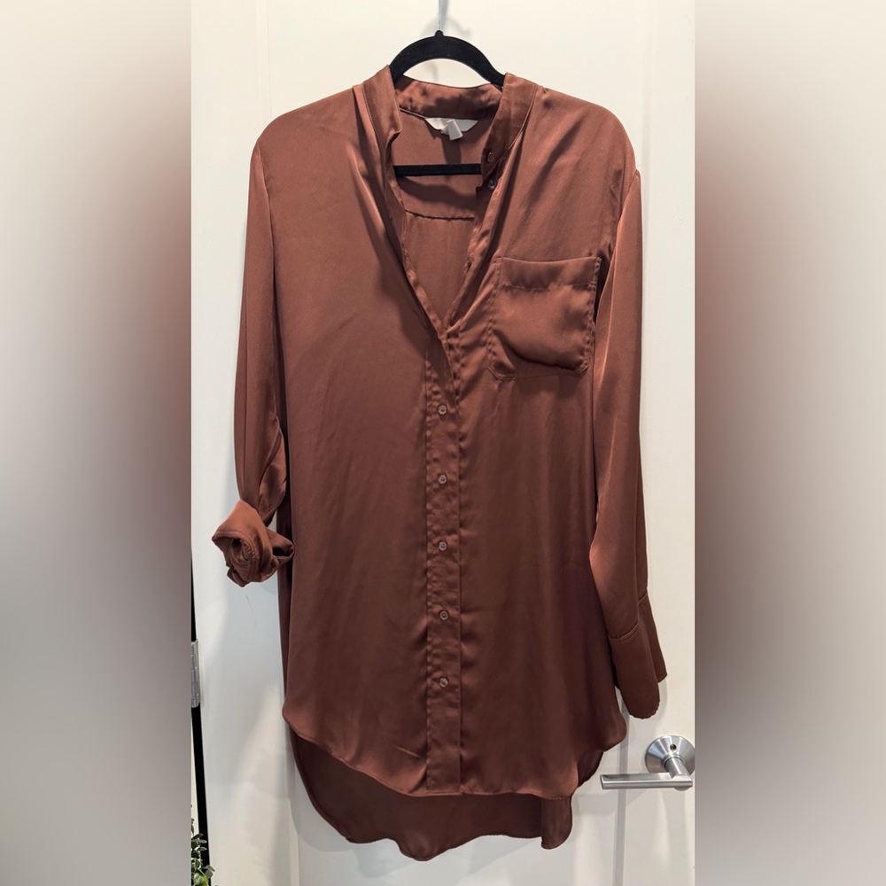 H&M Brown Button Down Shirt